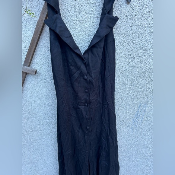 NWT Vanessa Mooney Cassie Black Jumpsuit Romper Pant Suit Jumper - Picture 5 of 7